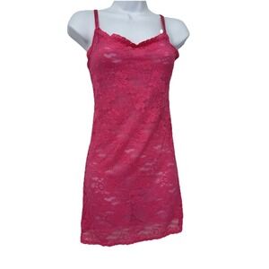 Victoria Secret Pink Lace Chemise Slip Dress Lingerie Fairy Whimsigoth Coquette